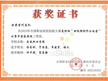 學生獲2023年全國職業(yè)院校技能大賽高職組短視頻創(chuàng)作與運營三等獎